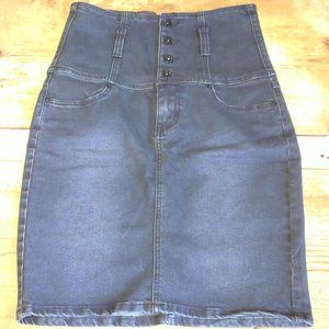 Vintage Piama High-Waisted Denim Skirt